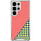 Coral Diagonal Split Galaxy S25 Ultra Clear Case
